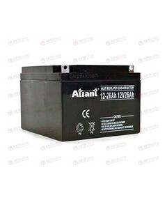 АКБ ИБП ATLANT 12V/26Ah (R+) (0) SMF (166x175x125) (1шт, уп 1 шт)