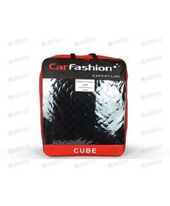 Накидки на сидение (полный комплект) CUBE лен черный CARFASHION