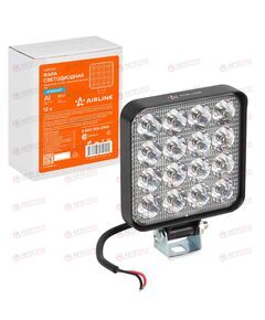 Фара с/диод квадратная 16 LED направленный свет, 16W (83х83х22) 12V STANDART AIRLINE