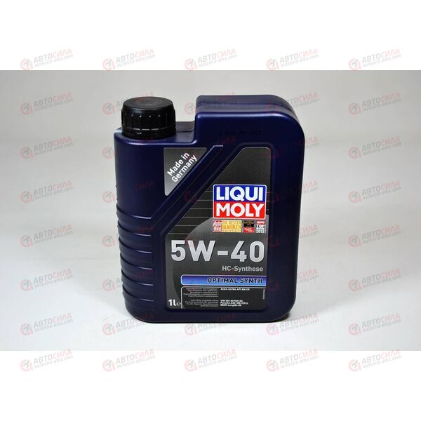 Масло ДВС LIQUI MOLY 5W40 Optimal Synth A3/B4 SN/CF 1 л, Емкость: 1 л.