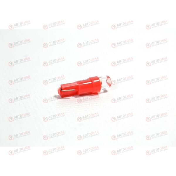 Лампа с/диод 12В W1 2W/T5/W2.0x4.6d конус красный 1 LED Auto-GUR, изображение 2