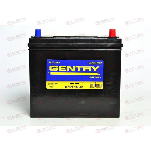 Аккумулятор 45VL GENTRY ASIA (R+) (0) SMF т.кл (пт 400) (237х127х220) без н.креп. ТУРЦИЯ, изображение 2