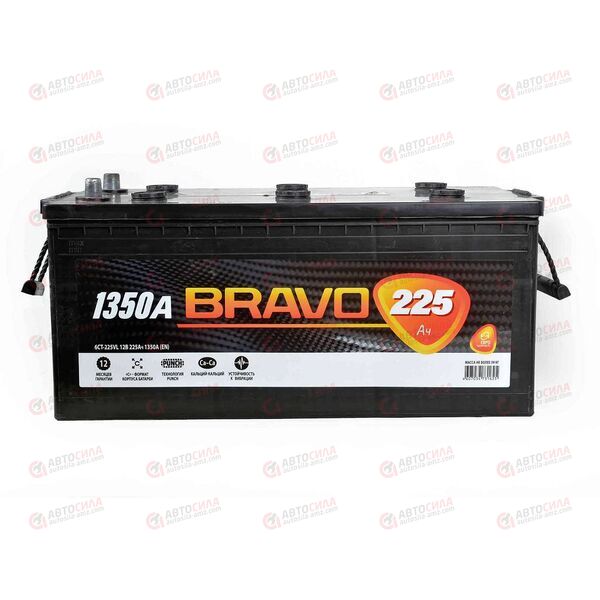 Аккумулятор 225VL BRAVO (L+) EURO (пт 1350)(518х274х242) 2022 год, изображение 2